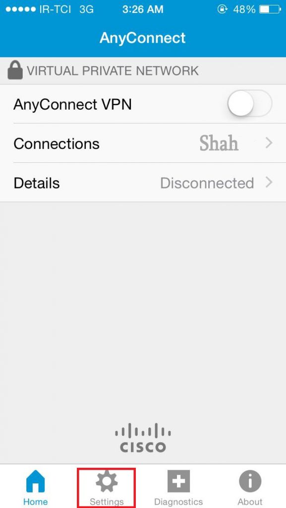097 577x1024 - آموش اتصال سیسکو (Cisco AnyConnect) در آیفون و آیپد
