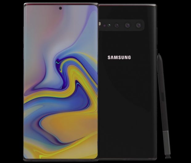 فناوری شارژ سامسونگ گلکسی نوت 10 سریعتر از 25 وات خواهد بود galaxy note 10 render 620x531 - فناوری شارژ سامسونگ گلکسی نوت 10 سریعتر از 25 وات خواهد بود