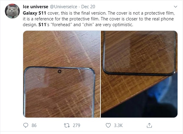 دوربین پریسکوپی گلکسی اس 11 پلاس زوم اپتیکال 5 برابری را ارائه میکند galaxy s11 screen cover - دوربین پریسکوپی گلکسی اس 11 پلاس زوم اپتیکال 5 برابری را ارائه میکند